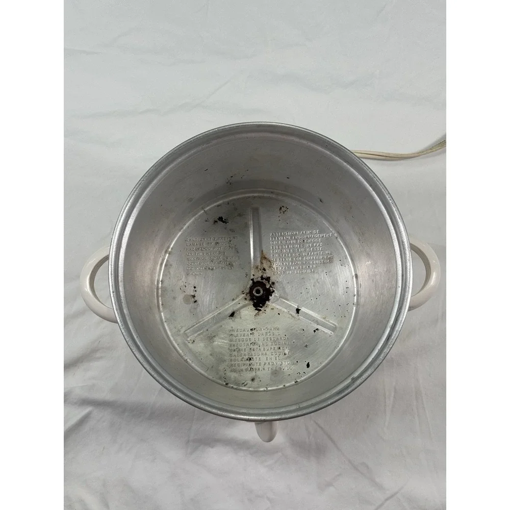 Vintage Rival Crock Pot Vegetable Pattern Model‎ 3120 2.5 Qt Tested Works